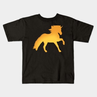 Galloping Unicorn Silhouette Kids T-Shirt